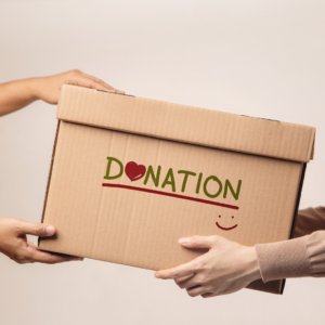A donation box